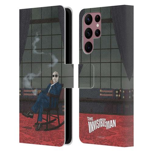 Universal Monsters The Invisible Man Key Art Leather Book Wallet Case Cover For Samsung Galaxy S22 Ultra 5G