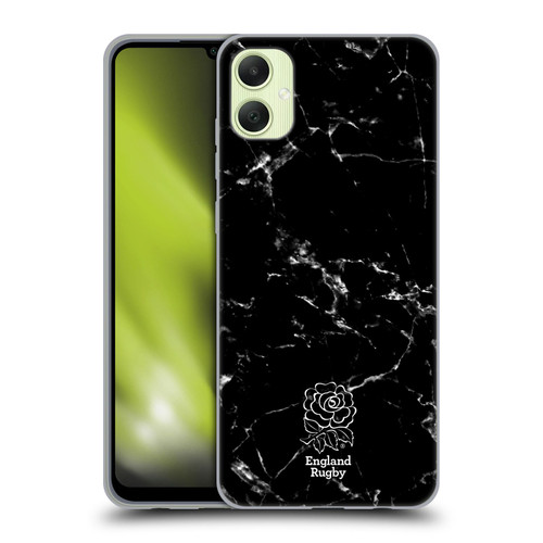 England Rugby Union Marble Black Soft Gel Case for Samsung Galaxy A05