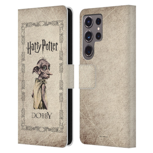 Harry Potter Chamber Of Secrets II Dobby House Elf Creature Leather Book Wallet Case Cover For Samsung Galaxy S24 Ultra 5G