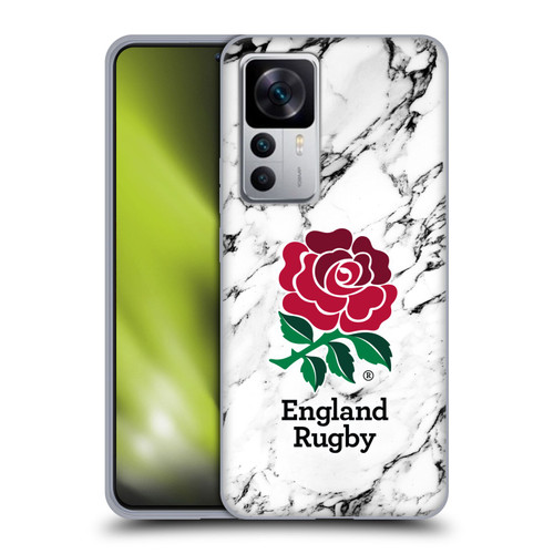 England Rugby Union Marble White Soft Gel Case for Xiaomi 12T 5G / 12T Pro 5G / Redmi K50 Ultra 5G
