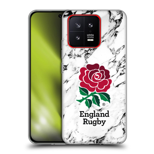 England Rugby Union Marble White Soft Gel Case for Xiaomi 13 5G