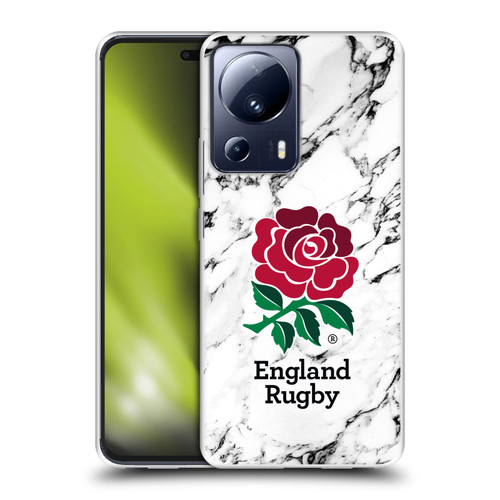 England Rugby Union Marble White Soft Gel Case for Xiaomi 13 Lite 5G