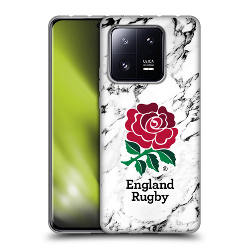 England Rugby Union Marble White Soft Gel Case for Xiaomi 13 Pro 5G