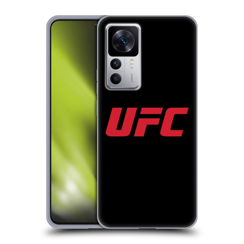 UFC Logo Black Red Soft Gel Case for Xiaomi 12T 5G / 12T Pro 5G / Redmi K50 Ultra 5G