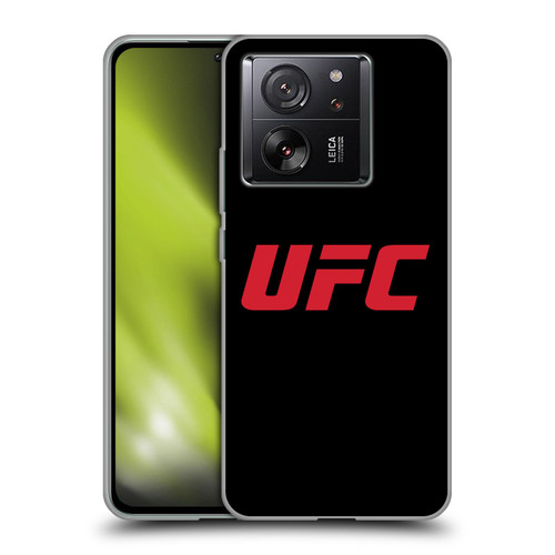 UFC Logo Black Red Soft Gel Case for Xiaomi 13T 5G / 13T Pro 5G