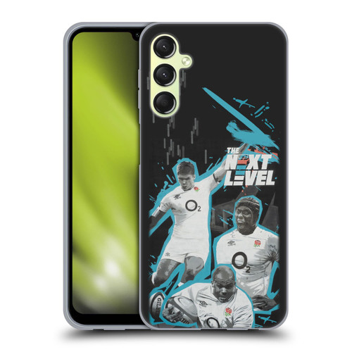 England Rugby Union Mural Next Level Soft Gel Case for Samsung Galaxy A24 4G / Galaxy M34 5G