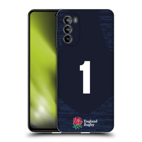 England Rugby Union 2020/21 Players Away Kit Position 1 Soft Gel Case for Motorola Moto G82 5G