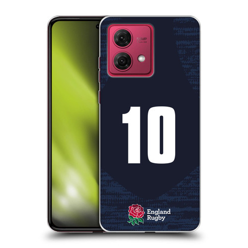 England Rugby Union 2020/21 Players Away Kit Position 10 Soft Gel Case for Motorola Moto G84 5G