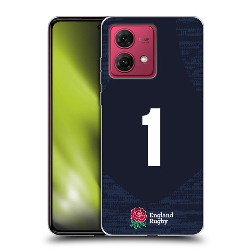 England Rugby Union 2020/21 Players Away Kit Position 1 Soft Gel Case for Motorola Moto G84 5G