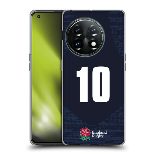 England Rugby Union 2020/21 Players Away Kit Position 10 Soft Gel Case for OnePlus 11 5G