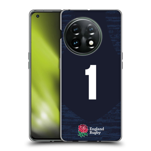 England Rugby Union 2020/21 Players Away Kit Position 1 Soft Gel Case for OnePlus 11 5G