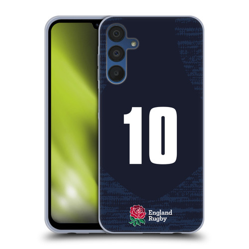 England Rugby Union 2020/21 Players Away Kit Position 10 Soft Gel Case for Samsung Galaxy A15