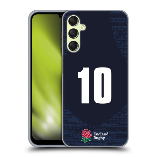 England Rugby Union 2020/21 Players Away Kit Position 10 Soft Gel Case for Samsung Galaxy A24 4G / Galaxy M34 5G