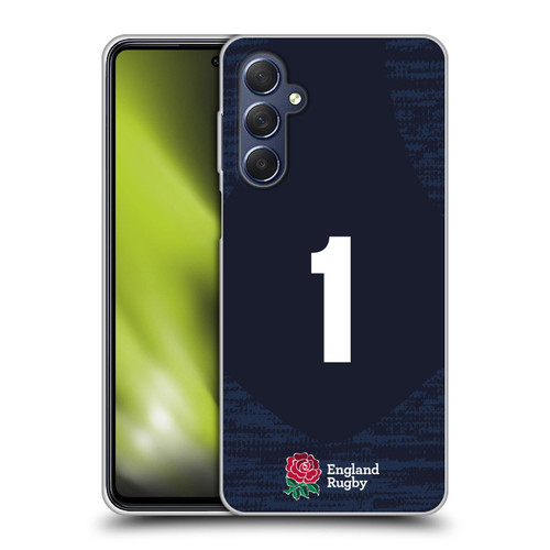 England Rugby Union 2020/21 Players Away Kit Position 1 Soft Gel Case for Samsung Galaxy M54 5G