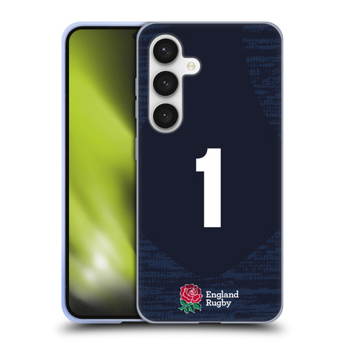 England Rugby Union 2020/21 Players Away Kit Position 1 Soft Gel Case for Samsung Galaxy S24 5G