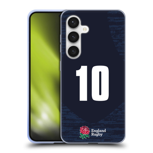 England Rugby Union 2020/21 Players Away Kit Position 10 Soft Gel Case for Samsung Galaxy S24 5G