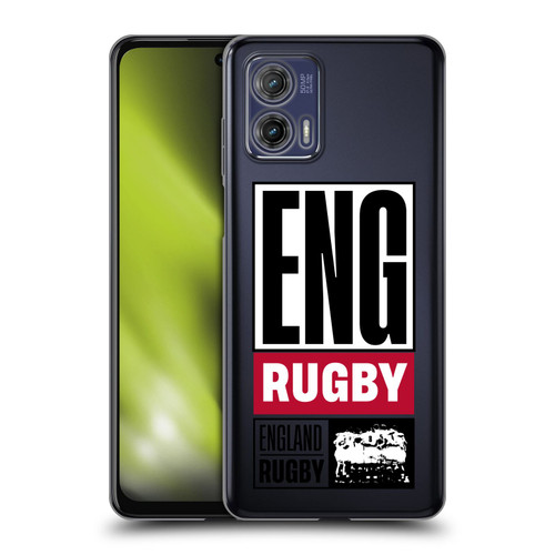 England Rugby Union RED ROSE Eng Rugby Logo Soft Gel Case for Motorola Moto G73 5G