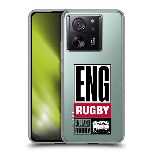 England Rugby Union RED ROSE Eng Rugby Logo Soft Gel Case for Xiaomi 13T 5G / 13T Pro 5G