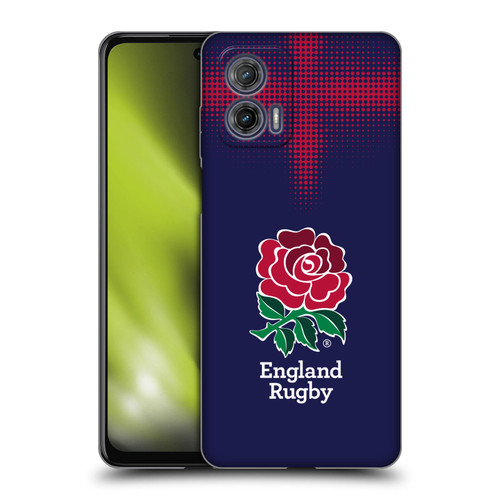 England Rugby Union 2016/17 The Rose Alternate Kit Soft Gel Case for Motorola Moto G73 5G