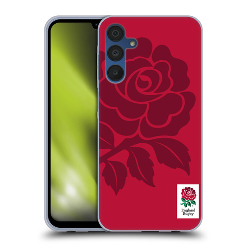 England Rugby Union 2016/17 The Rose Mono Rose Soft Gel Case for Samsung Galaxy A15