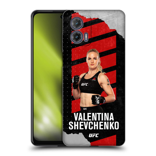 UFC Valentina Shevchenko Fight Card Soft Gel Case for Motorola Moto G73 5G