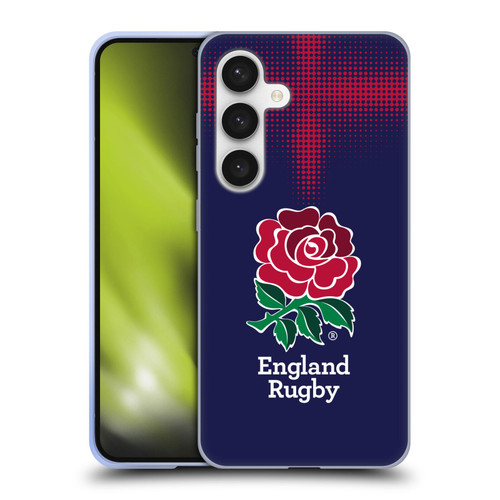 England Rugby Union 2016/17 The Rose Alternate Kit Soft Gel Case for Samsung Galaxy S24 5G