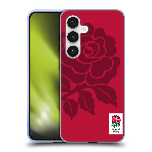 England Rugby Union 2016/17 The Rose Mono Rose Soft Gel Case for Samsung Galaxy S24 5G