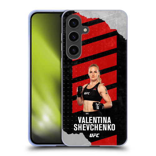 UFC Valentina Shevchenko Fight Card Soft Gel Case for Samsung Galaxy S24+ 5G