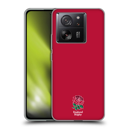 England Rugby Union 2016/17 The Rose Plain Red Soft Gel Case for Xiaomi 13T 5G / 13T Pro 5G
