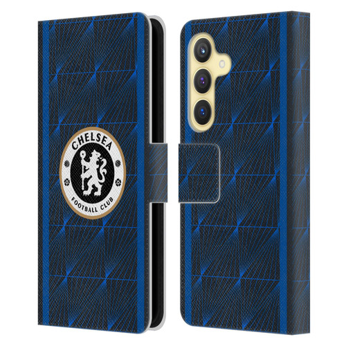 Chelsea Football Club 2023/24 Kit Away Leather Book Wallet Case Cover For Samsung Galaxy S24 5G