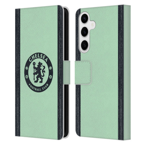 Chelsea Football Club 2023/24 Kit Third Leather Book Wallet Case Cover For Samsung Galaxy S24+ 5G