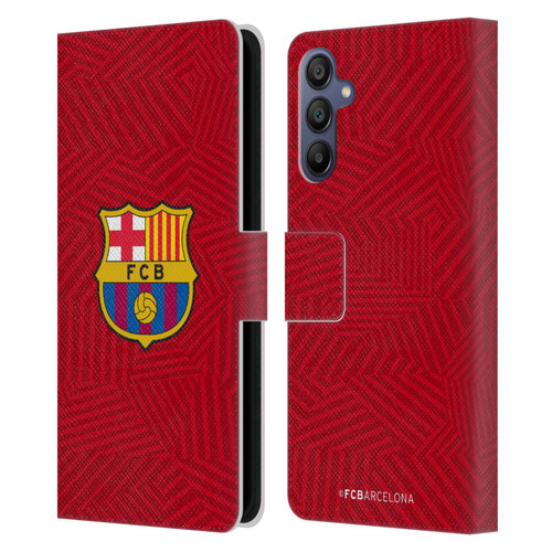 FC Barcelona Crest Red Leather Book Wallet Case Cover For Samsung Galaxy A15