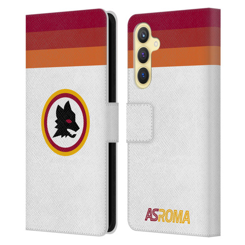 AS Roma Crest Graphics Wolf Retro Heritage Leather Book Wallet Case Cover For Samsung Galaxy S23 FE 5G