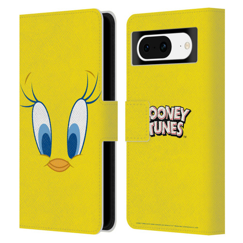 Looney Tunes Full Face Tweety Leather Book Wallet Case Cover For Google Pixel 8