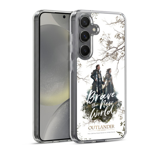 Outlander Composed Graphics Brave The New World Soft Gel Case for Samsung Galaxy S24 5G & MagSafe