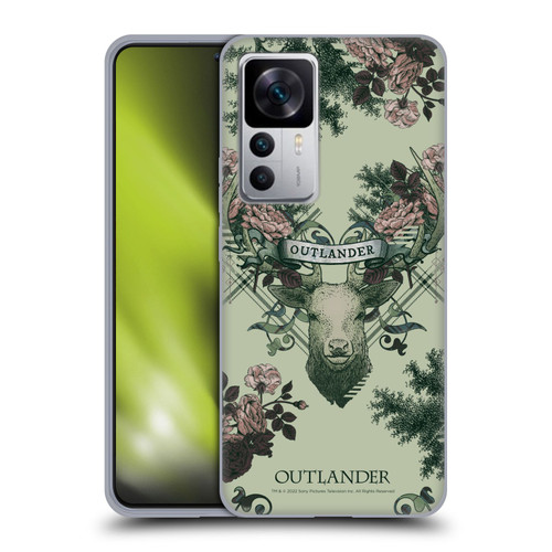 Outlander Composed Graphics Floral Deer Soft Gel Case for Xiaomi 12T 5G / 12T Pro 5G / Redmi K50 Ultra 5G