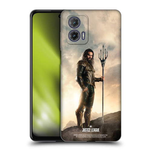 Justice League Movie Character Posters Aquaman Soft Gel Case for Motorola Moto G73 5G