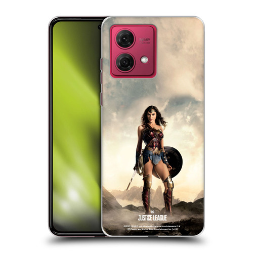 Justice League Movie Character Posters Wonder Woman Soft Gel Case for Motorola Moto G84 5G