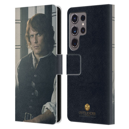 Outlander Characters Jamie Fraser Leather Book Wallet Case Cover For Samsung Galaxy S24 Ultra 5G
