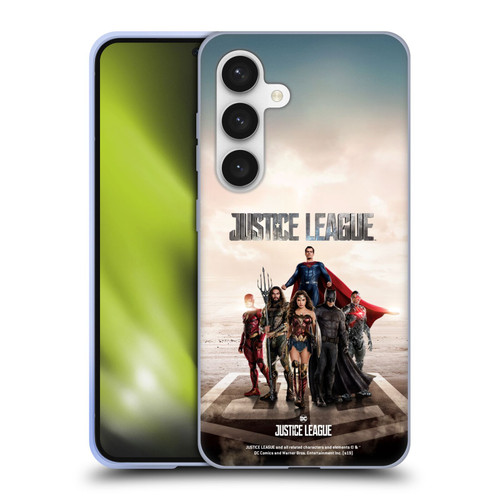 Justice League Movie Character Posters Group Soft Gel Case for Samsung Galaxy S24 5G