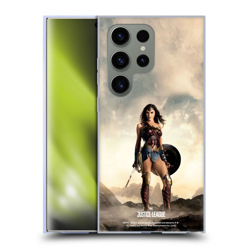 Justice League Movie Character Posters Wonder Woman Soft Gel Case for Samsung Galaxy S24 Ultra 5G