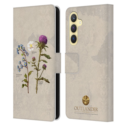 Outlander Graphics Flowers Leather Book Wallet Case Cover For Samsung Galaxy S23 FE 5G