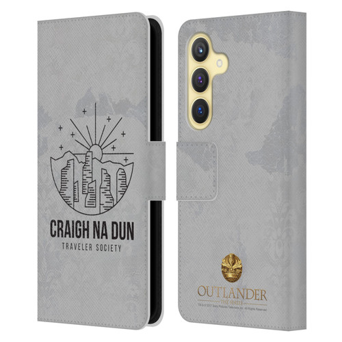 Outlander Graphics Craigh Na Dun Leather Book Wallet Case Cover For Samsung Galaxy S24 5G