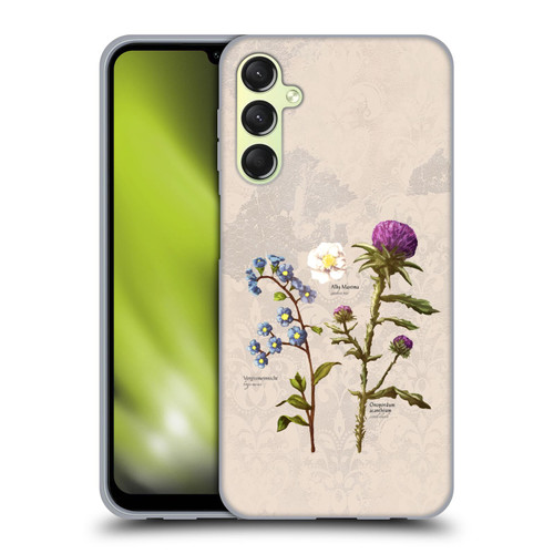 Outlander Graphics Flowers Soft Gel Case for Samsung Galaxy A24 4G / M34 5G