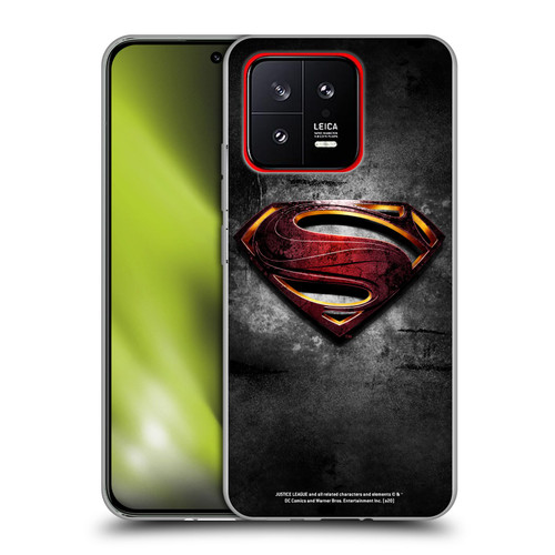 Justice League Movie Superman Logo Art Man Of Steel Soft Gel Case for Xiaomi 13 5G