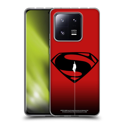 Justice League Movie Superman Logo Art Red And Black Flight Soft Gel Case for Xiaomi 13 Pro 5G