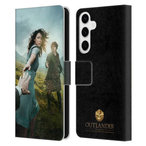 Outlander Key Art Season 1 Poster Leather Book Wallet Case Cover For Samsung Galaxy S24+ 5G