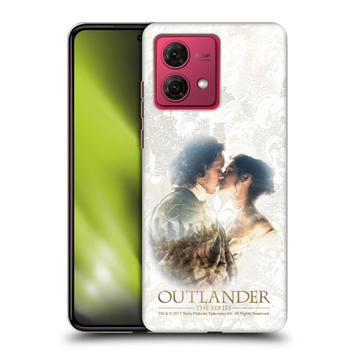 Outlander Portraits Claire & Jamie Kiss Soft Gel Case for Motorola Moto G84 5G
