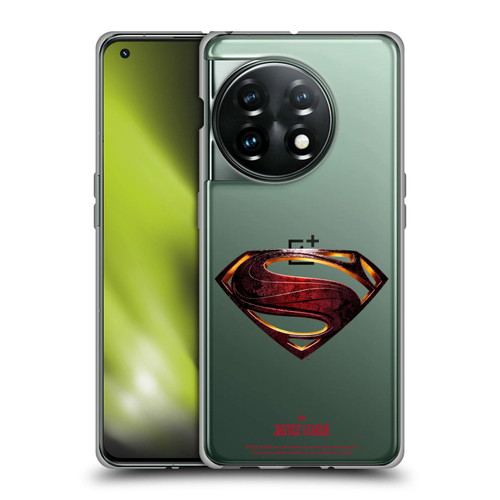 Justice League Movie Logos Superman Soft Gel Case for OnePlus 11 5G