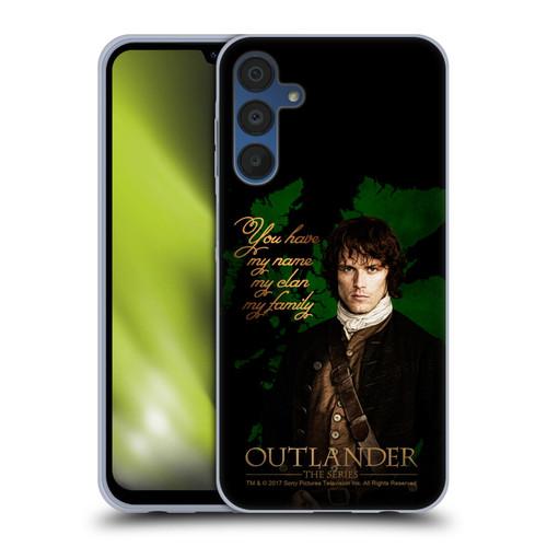 Outlander Portraits Jamie Soft Gel Case for Samsung Galaxy A15
